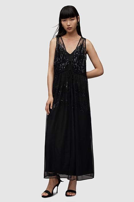 ROBYN EMB DRESS BLACK 1