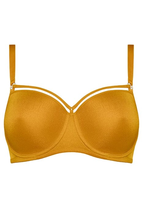 SPACE ODYSSEY SHIMMERING OCHRE BALCONY BRA 3