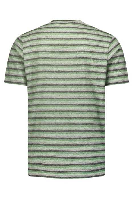 T-SHIRT CREWNECK MELANGE STRIPES GREEN 5