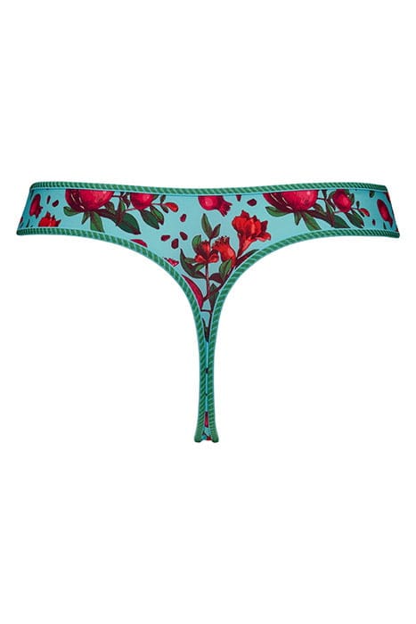 FORBIDDEN FRUIT POMEGRANATE PRINT THONG 4