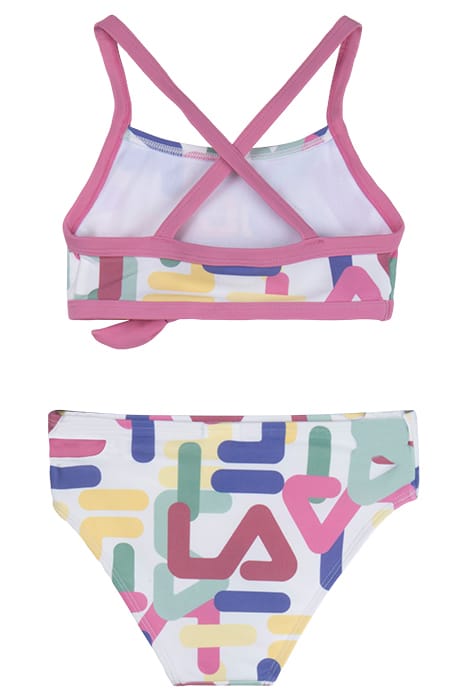 SAIDA BIKINI AOP ANTIQUE WHITE LETTER AOP 2