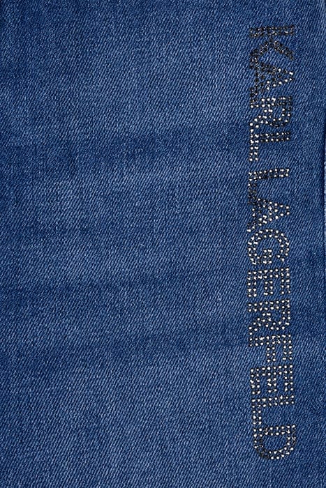 SKINNY LOGO DENIM MID BLUE 3