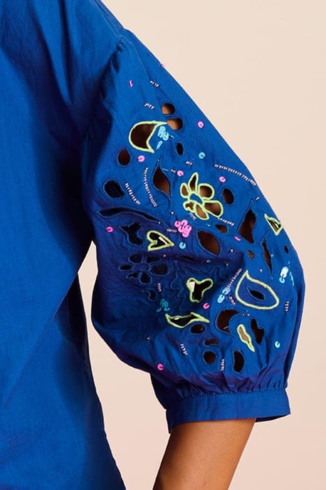 BLOUSE - EMBROIDERY INK BLUE 6