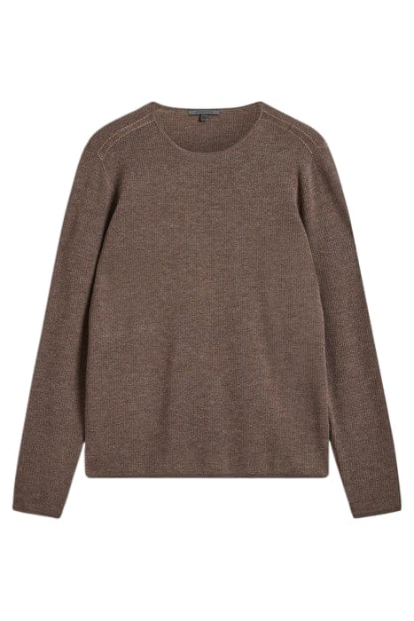 LEIRA RIB STITCH LS CREW WITH SHOULDER D ELEPHANT 2