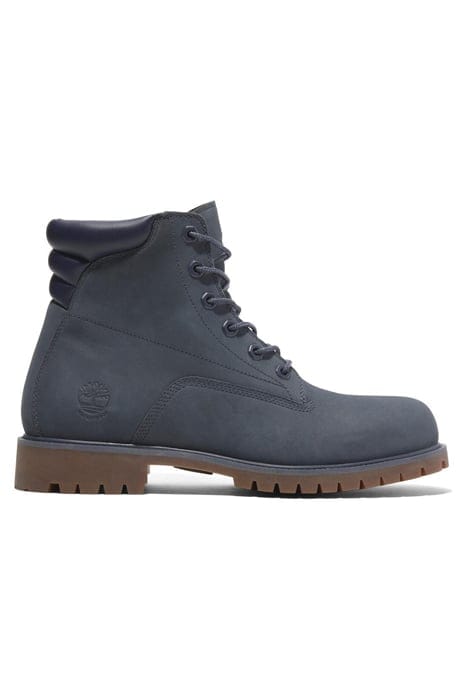 ALBURN 6 INCH LACE UP WATERPROOF BOOT DARK BLUE NUBUCK 1