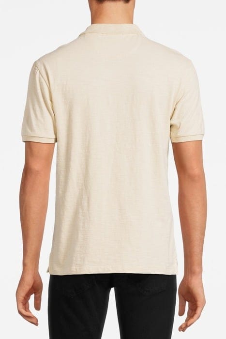 SLUB SS POLO PARCHMENT 2