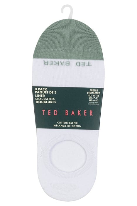 3PK MENS NON TERRY LINER WHITE 6