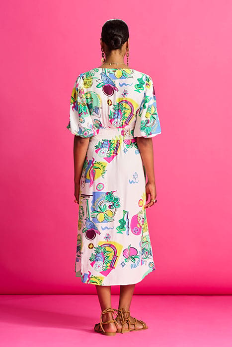 DRESS - SICILIAN LOVE MULTI COLOUR 2