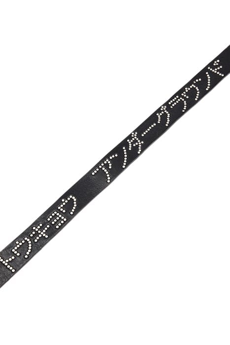 UNDERGRUND STUD BELT BLACK/DULL NICKEL 8