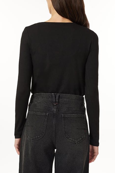 LS KNIT TOP BLACK 2