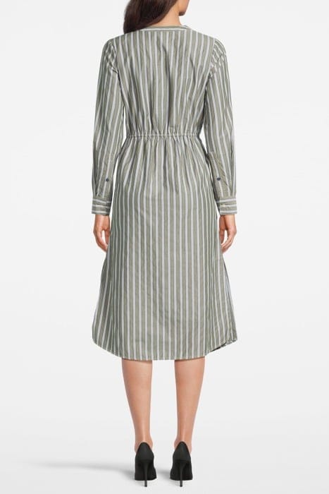 LS WOVEN DRESS FOREST GREEN 2