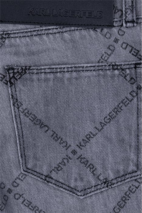 PRINTED RELAX FIT DENIM PANTS KL 3