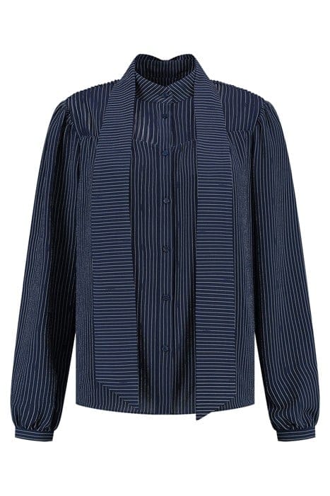 ANSELL PRINT BLOUSE DRESS BLUE 1