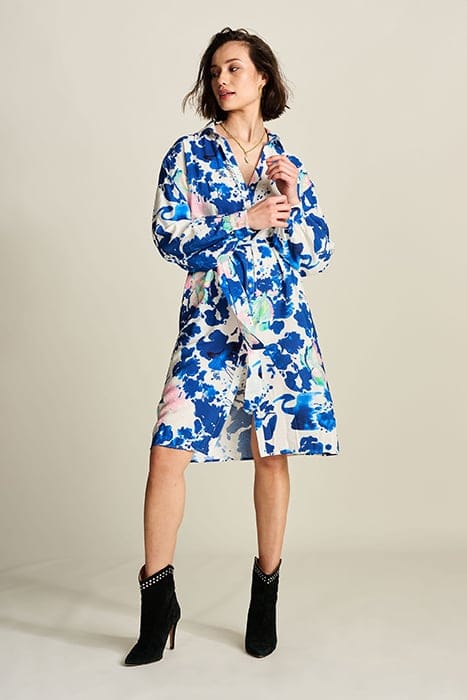 DRESS - CRANE BIRDS BLUE 1
