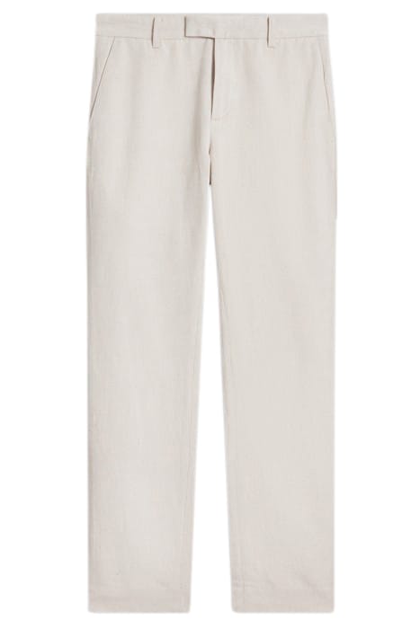 SLIM FIT PANTS WITH WELT HIP POCKETS AND MACADAMIA 2
