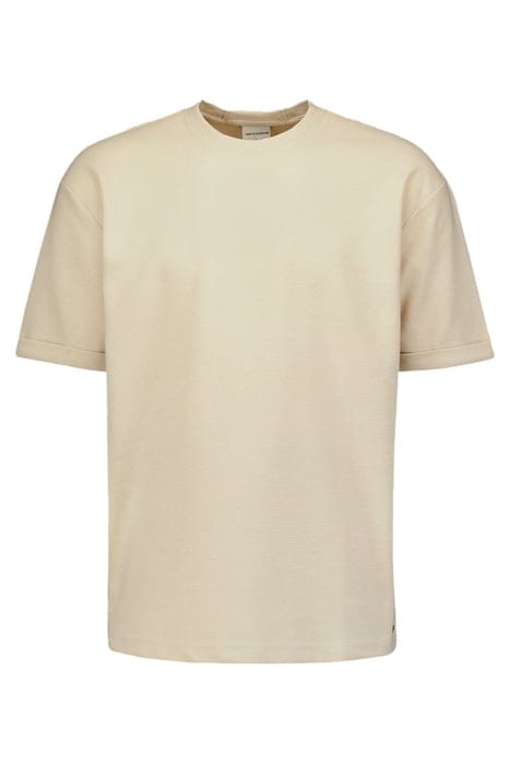 T-SHIRT CREWNECK SOLID JACQUARD CEMENT 4