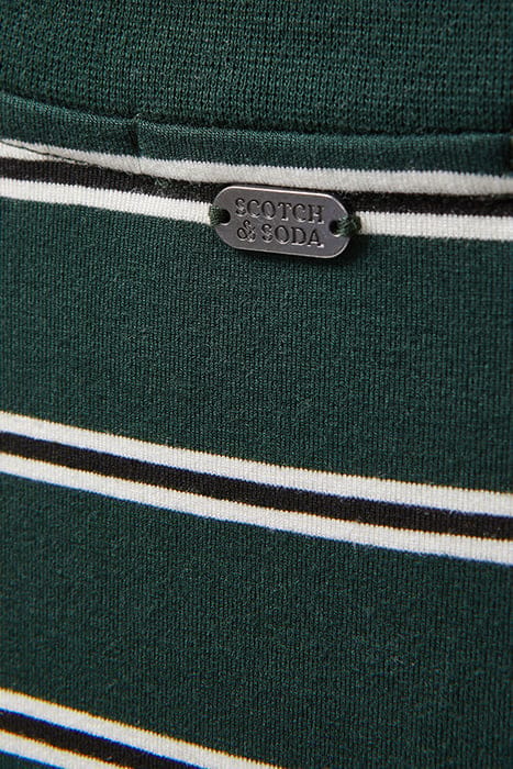 LS KNIT DRESS SCARAB/BLACK/WHITE STRIPE 6