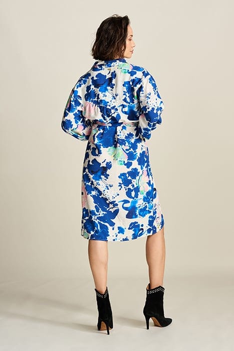 DRESS - CRANE BIRDS BLUE 2