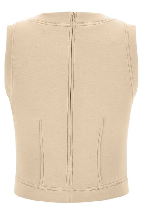 GUESS ECO SL IDA SCUBA TOP FOAMY TAUPE 5