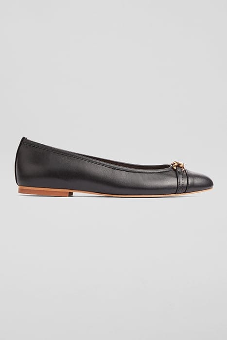 BRIELLE TWIST BALLERINA SHOES BLACK 1