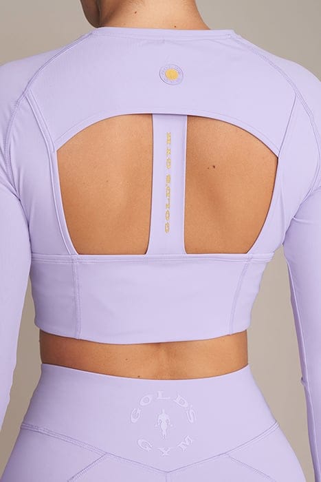 HELEN - WOMEN'S CROPPED LONGSLEEVE TOP LAVENDER 5