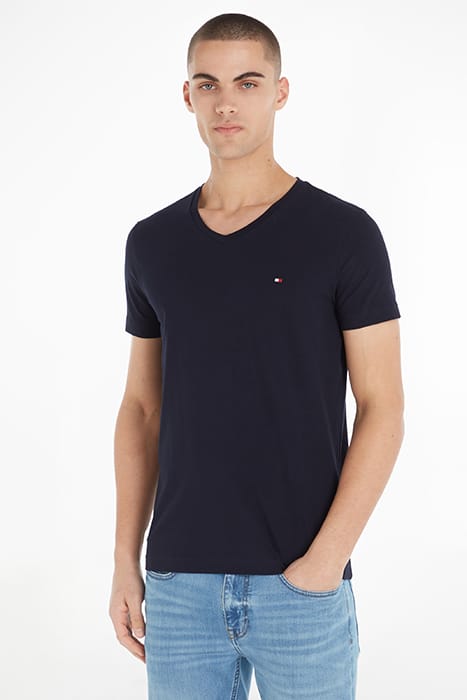CORE STRETCH SLIM FIT V-NECK T-SHIRT DESERT SKY BLUE 1