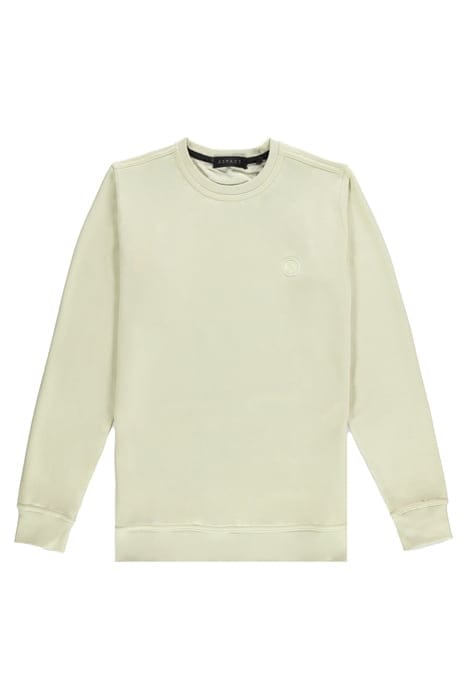 UNISEX LEATHER SWEATER AQUA 1