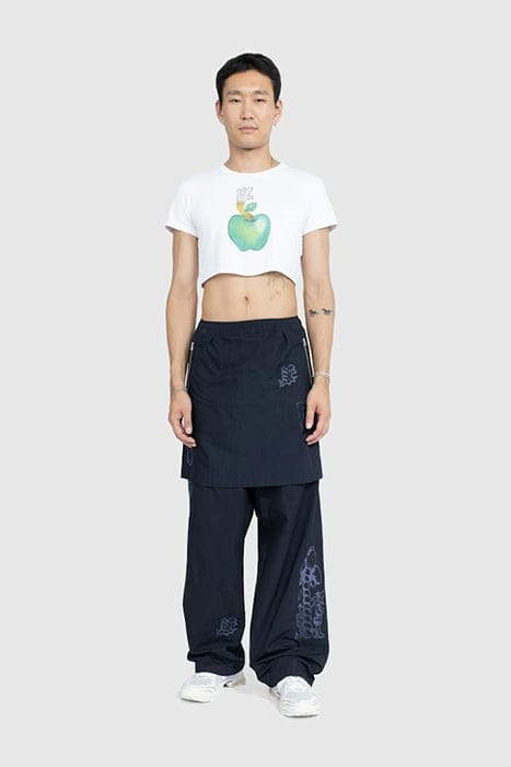 NTS X HIGHSNOBIETY – BRUSHED NYLON SKIRT NAVY 2