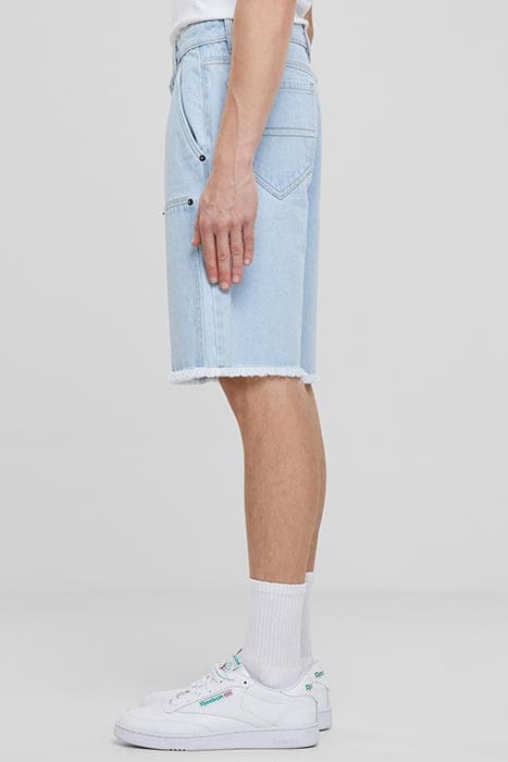 OPEN EDGE TWO KNEE DENIM SHORTS NEW LIGHT BLUE WASHED 6