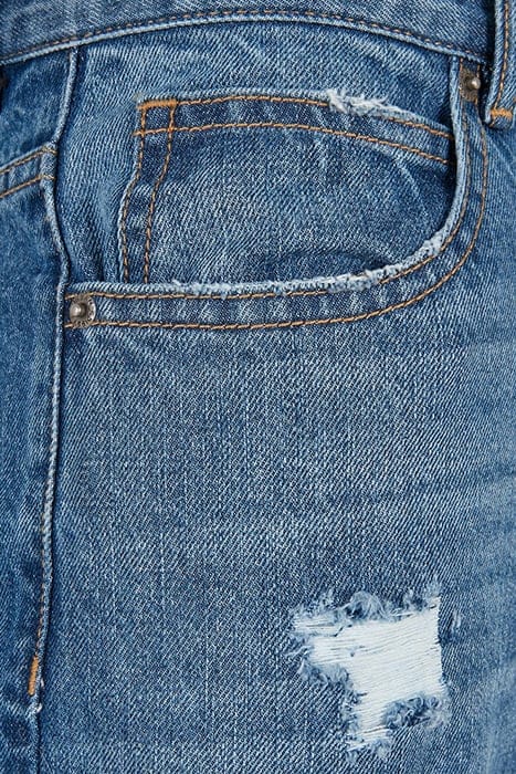 DISTRESSED 90‘S JEANS MID DEEPBLUE DESTROYED WASHED 8