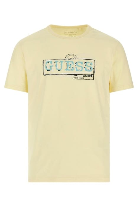 GUESS ECO SS CN GUESS BOX LOGO ICED LEMON 4