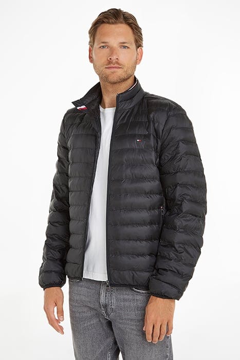 CORE PACKABLE RECYCLED JACKET - SLIM FIT JACKET - BLACK 1