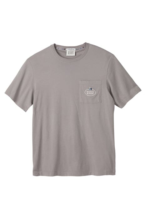 GARMENT DYED SS POCKET TEE ASPHALT 1