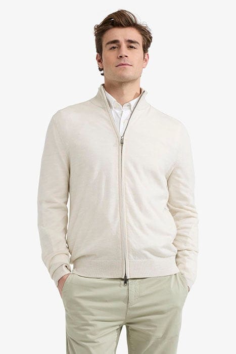 FINE MERINO ZIP THRU CARDIGAN KIT 1