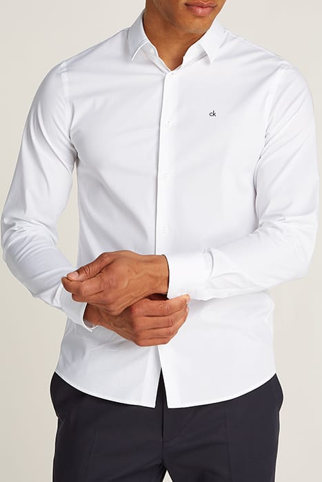POPLIN STRETCH SLIM BRIGHT WHITE 1