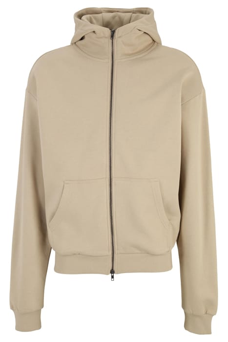 HIGH NECK ZIP HOODY WETSAND 4