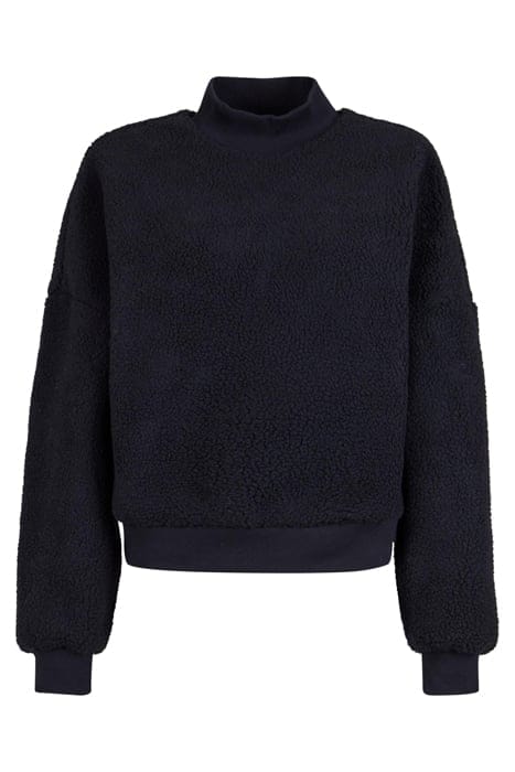 LADIES SHERPA CREWNECK BLACK 4