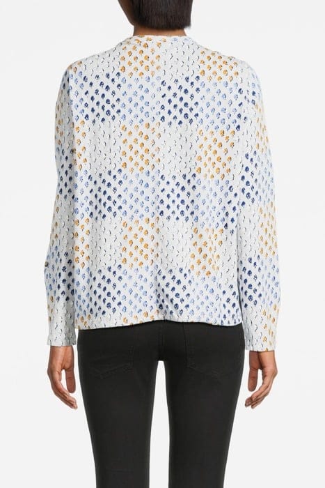 TIA HIE HEM JERSEY SHIRT GREY MULTI 2
