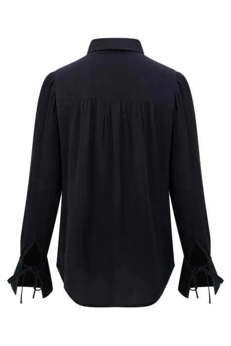 CREPE SHIRT L/S SZ18 BLACK 2