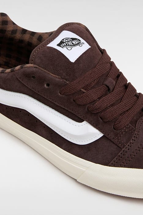 KNU SKOOL PIG SUEDE PLAID BROWN 5