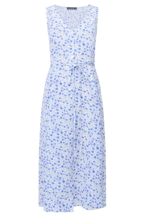CAMILLE V-NECK SLEEVELESS DRESS SZ18 SUMMER WHITE 1
