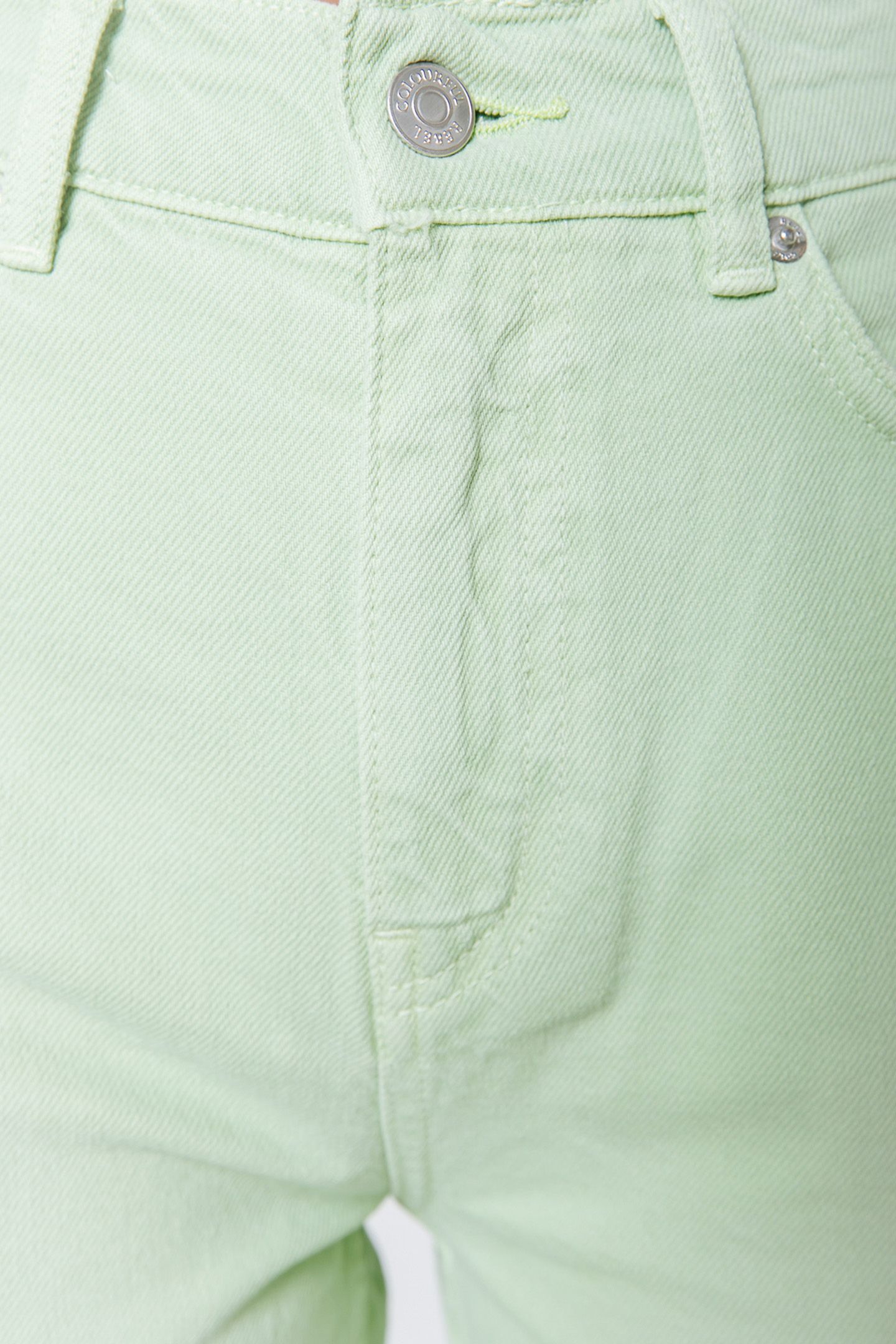 JONES MID RISE STRAIGHT LEG PANTS BRIGHT GREEN 7