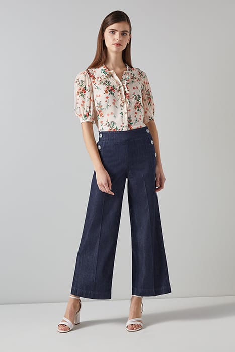 NUR CROP STRAIGHT JEANS  INDIGO 4