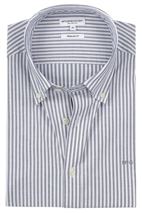 STRETCH OXFORD SHIRT BIG STRIPE NAVY 7