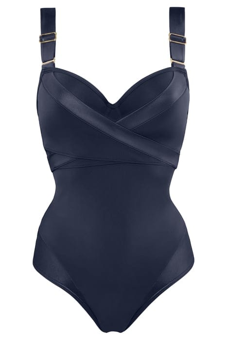 CACHE COEUR STEEL GREY PLUNGE BALCONY BATHING SUIT 3