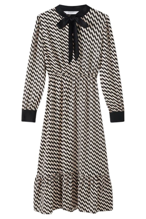 BRIDGET - MIDI DRESS BLACK/CREAM 3
