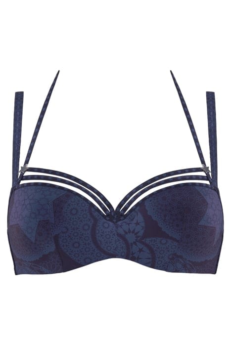 SUPERNOVA MIDNIGHT BLUE PLUNGE BALCONY BRA 3
