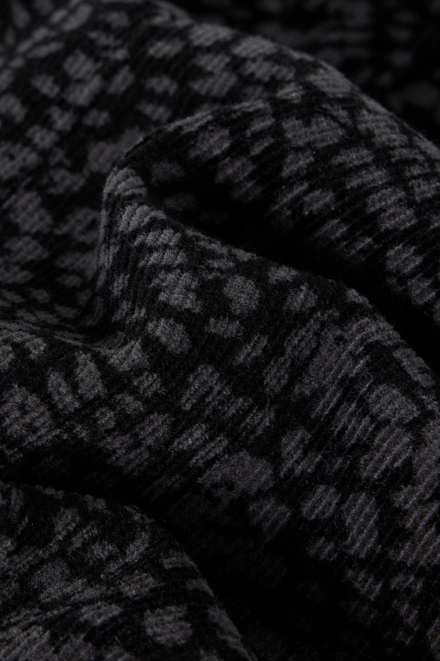 MELODY ORGANIC CORD SKIRT BLACK PRINT 6