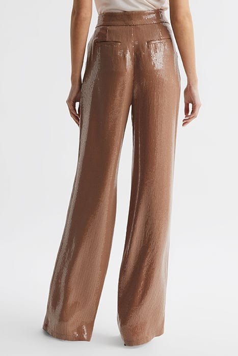 LIZZIE WIDE-LEG PANTS — SEQUIN TRO 4