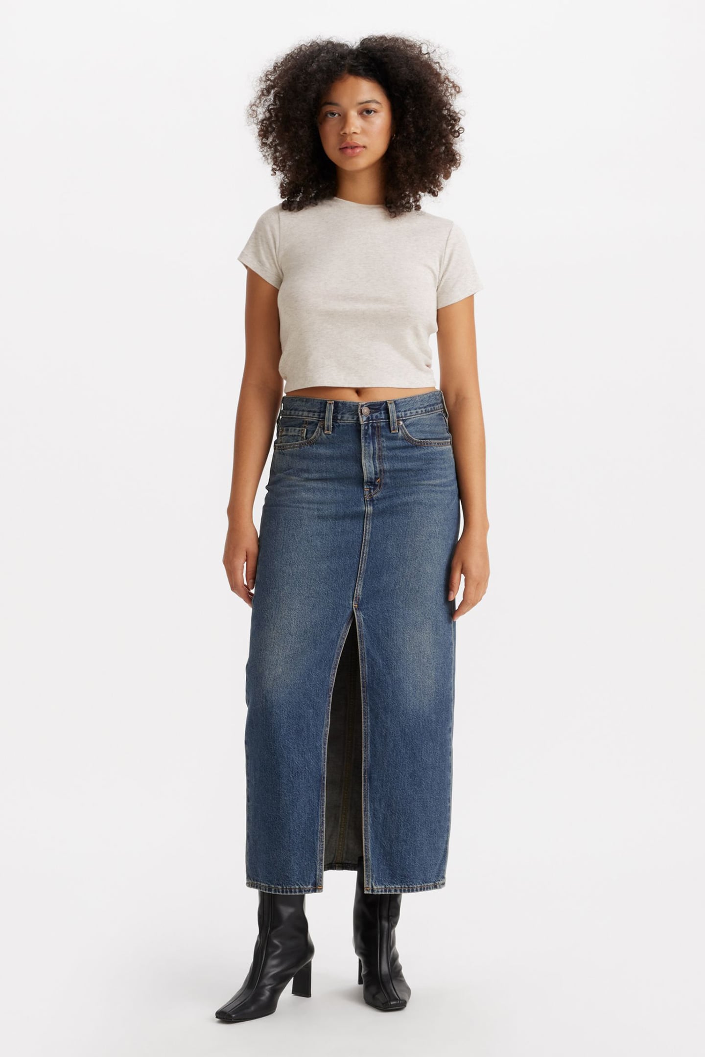 ANKLE COLUMN SKIRT WAVE HELLO 2